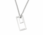 The Geometric Rectangles Pendant Necklace - Image 
