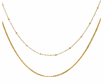 Double layer Gold Plated Necklace - Image 