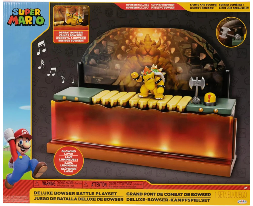 1 Super Mario Nintendo Deluxe Bowser Battle Playset - Image 1