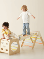 Foldable 5-in-1 Children Triangle Climbing Set - Image 