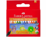 Faber Castell Wax Crayons 12 Color - Image 