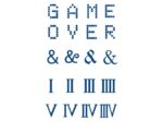Roman Numerals And Game Over Jagua Tattoo Set - Image 