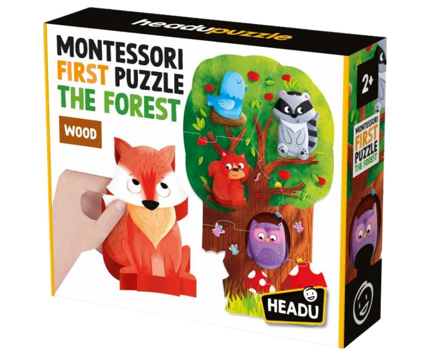 1 HEADU MONTESSORI FIRST PUZZLE THE FOREST - Image 1