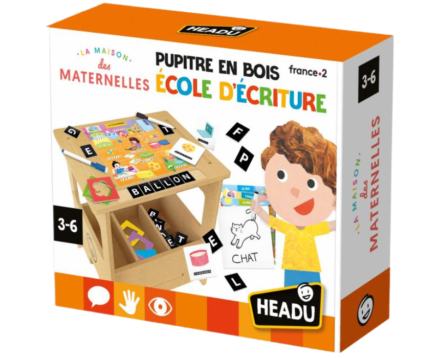 1 Kids Wooden Writing Desk Learning Set - Image 1