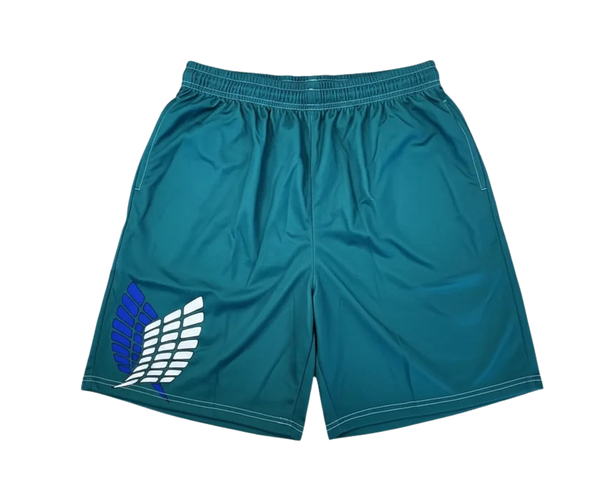 1 Attack On Titan Mesh Shorts - Image 1