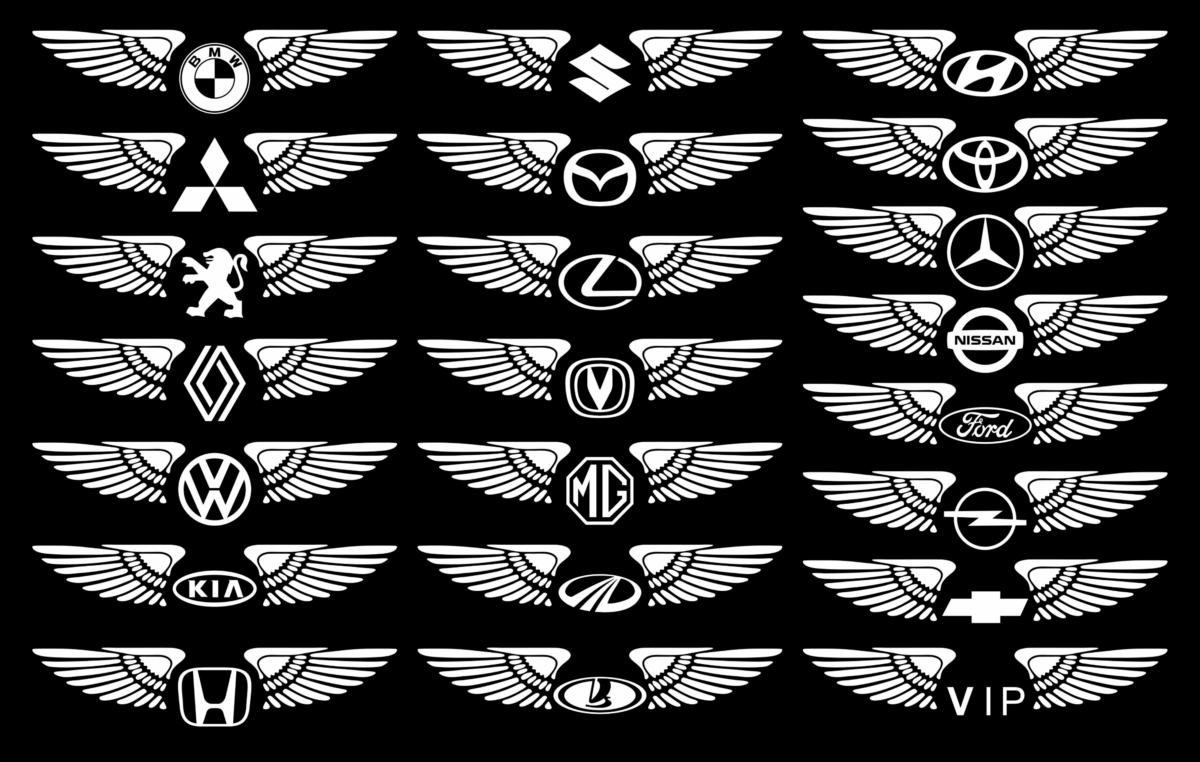 Reflective Wings Safety Stickers - Image 