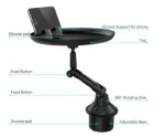 Car Steering Food Tray & Phone Holder - Image 
