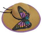 Handpainted Large Adult Beach Hats - Image 