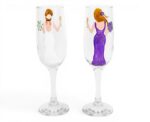 Bridal Flûte Champagne Glasses (Twin Set) - Image 
