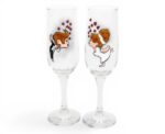 Bridal Flûte Champagne Glasses (Twin Set) - Image 