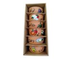 Handpainted Pottery Breakfast Bowls - Image 
