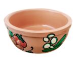 Handpainted Pottery Breakfast Bowls - Image 