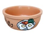 Handpainted Pottery Breakfast Bowls - Image 