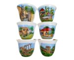 Traditional Lebanese Village Chaffee Cups (Set of 6) - Image 