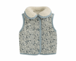 Baby Girls Reversible Borg Gilet - Image 