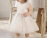Baby Girls Organza Flower Dress - Image 