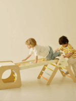 Foldable 5-in-1 Children Triangle Climbing Set - Image 