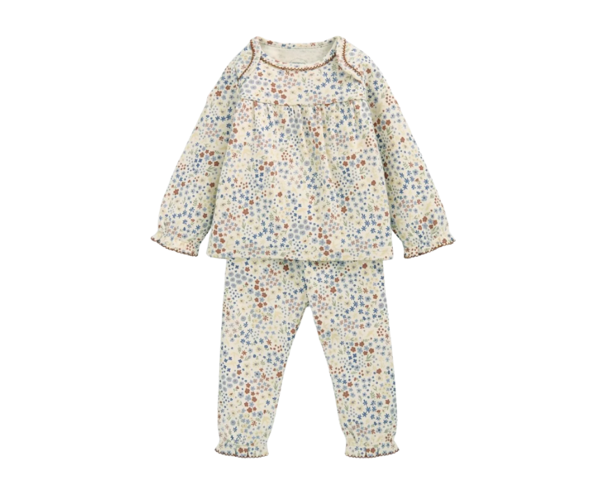 111 Baby Girls Ditsy Floral Pyjamas - Image 1