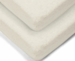 Cotbed Oatmeal Fitted Baby Sheets Pack - Image 