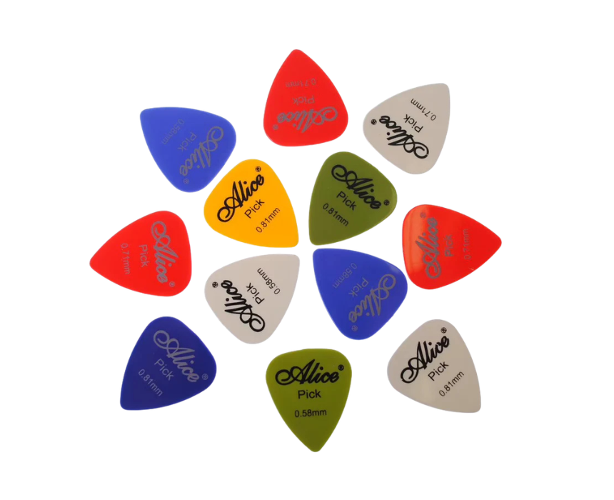 13 Matte Grip Guitar Picks Alice - Image 1