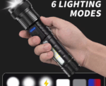 Multifunctional Rechargeable LED Flashlight - Image 