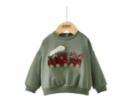 Baby Boys Train Christmas Jumper - Image 