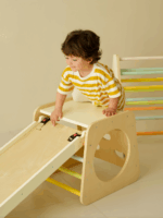 Foldable 5-in-1 Children Triangle Climbing Set - Image 