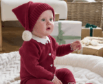 Baby Knitted Hat in Red - Image 