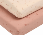 Cotbed Wildflower Fitted Baby Sheets Pack - Image 
