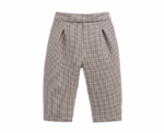 Baby Boys Check Smart Trousers in Grey - Image 