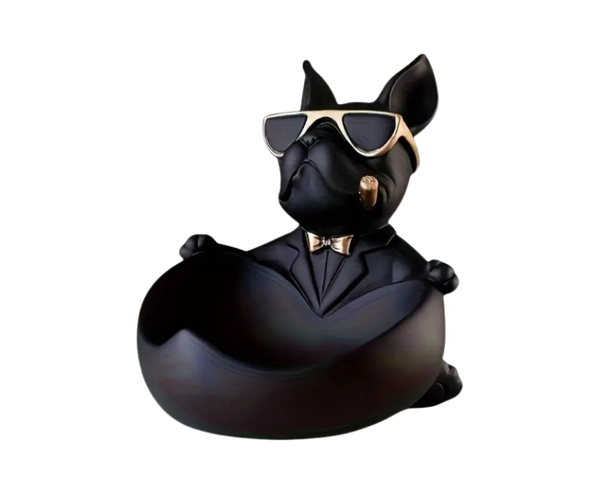 181 Fashionable Bulldog Storage Ornament - Image 1