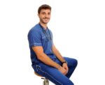 Dark Blue Men's Scrubs - Image 