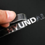 Metallic Logo Mini Car Stickers - Image 