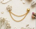 Crystal Flower Magnetic Sleeve Clip - Image 