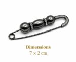 Safety Pin Brooch Jewelry - Image 
