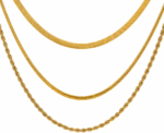Trendy Timeless Gold Essentials Necklaces Set - Image 