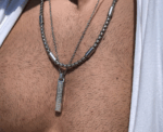 Roman Long Bar Men Necklace - Image 
