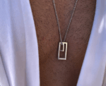 The Geometric Rectangles Pendant Necklace - Image 