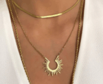 Sun Ray Pendant Necklace - Image 