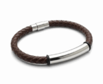 Leather Link Bracelet Modern - Image 