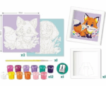 Paint By Numbers Dog and Fox - Image 
