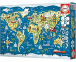 Kids World Map Puzzle Educa - Image 
