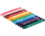 Faber Castell Wax Crayons 12 Color - Image 