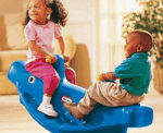 Kids Whale Seesaw Ride Toy - Image 