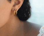 Pure Orbit Small Huggie Earrings - Image 