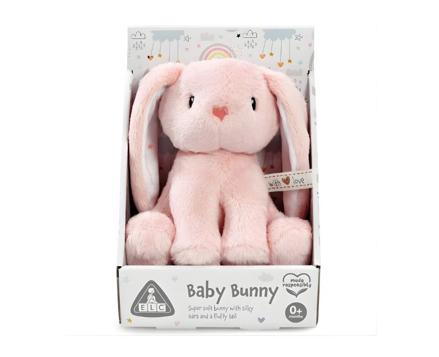 20 Pink Baby Bunny Soft Toy - Image 1