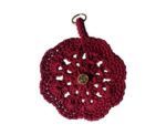 Solid Burgundy Crochet Sunglasses Case - Image 