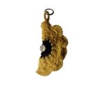 Black and Yellow Crochet Sunglasses Holder - Image 