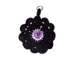 Purple and Black Crochet Sunglasses Case - Image 