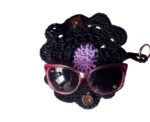 Purple and Black Crochet Sunglasses Case - Image 